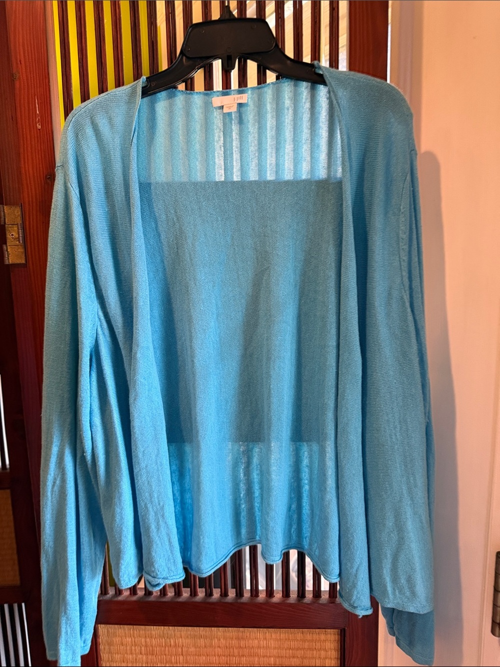 J. Jill Sky Blue Open-Front Women's Cardigan